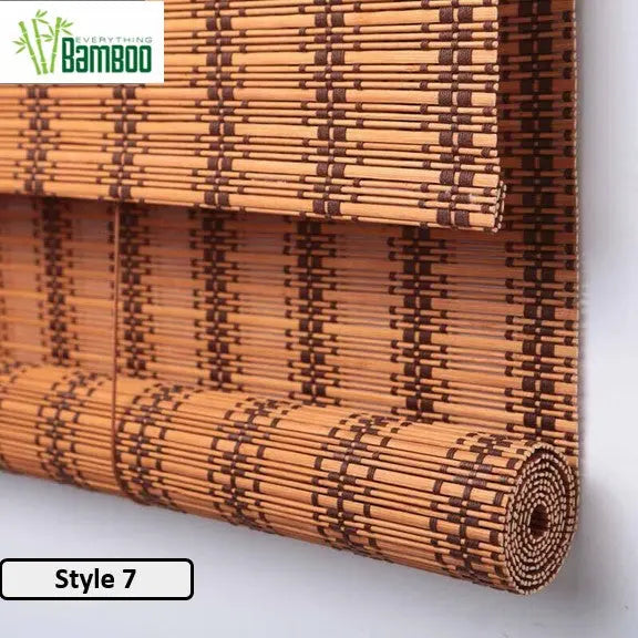 Bamboo Curtain Bamboo Screen Blind Rolling Curtain Panel Privacy Custom Size BCB01 everythingbamboo
