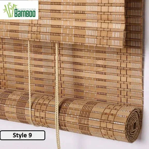 Bamboo Curtain Bamboo Screen Blind Rolling Curtain Panel Privacy Custom Size BCB01 everythingbamboo