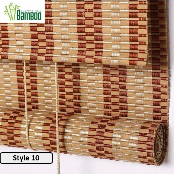Bamboo Curtain Bamboo Screen Blind Rolling Curtain Panel Privacy Custom Size BCB01 everythingbamboo