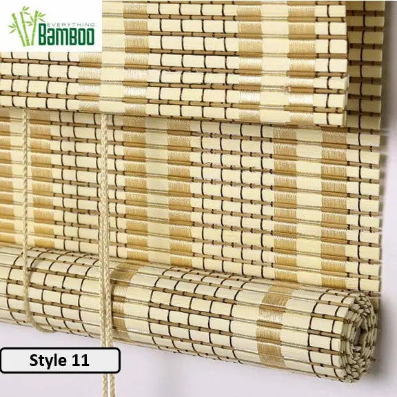 Bamboo Curtain Bamboo Screen Blind Rolling Curtain Panel Privacy Custom Size BCB01 everythingbamboo