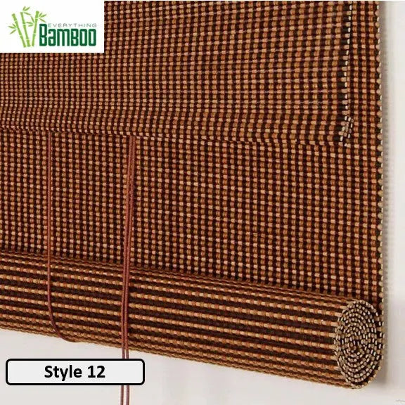 Bamboo Curtain Bamboo Screen Blind Rolling Curtain Panel Privacy Custom Size BCB01 everythingbamboo