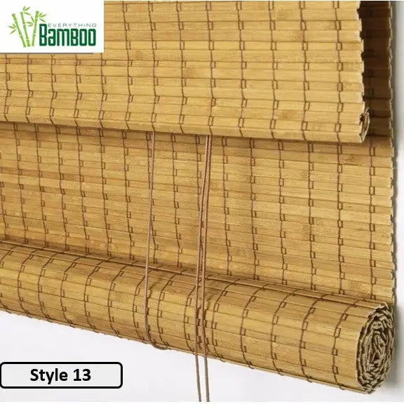 Bamboo Curtain Bamboo Screen Blind Rolling Curtain Panel Privacy Custom Size BCB01 everythingbamboo