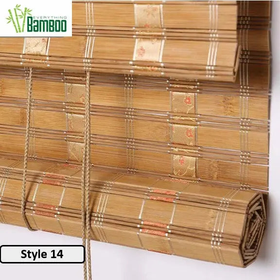 Bamboo Curtain Bamboo Screen Blind Rolling Curtain Panel Privacy Custom Size BCB01 everythingbamboo