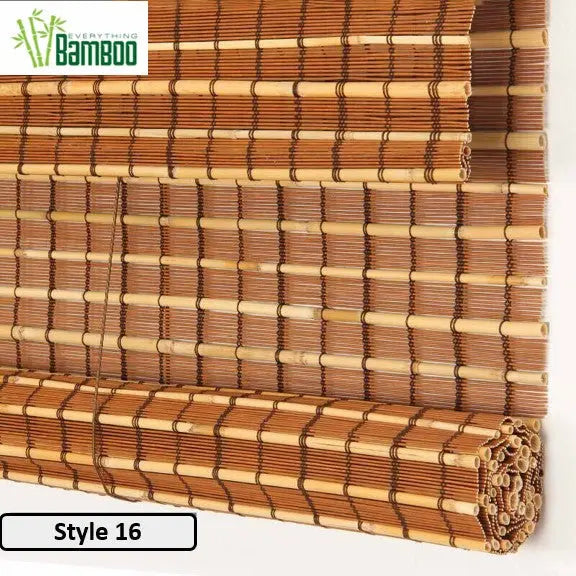 Bamboo Curtain Bamboo Screen Blind Rolling Curtain Panel Privacy Custom Size BCB01 everythingbamboo