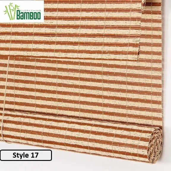 Bamboo Curtain Bamboo Screen Blind Rolling Curtain Panel Privacy Custom Size BCB01 everythingbamboo