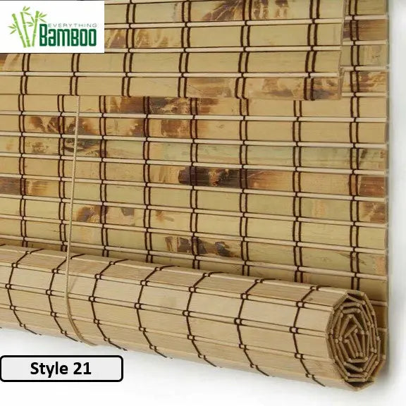 Bamboo Curtain Bamboo Screen Blind Rolling Curtain Panel Privacy Custom Size BCB01 everythingbamboo