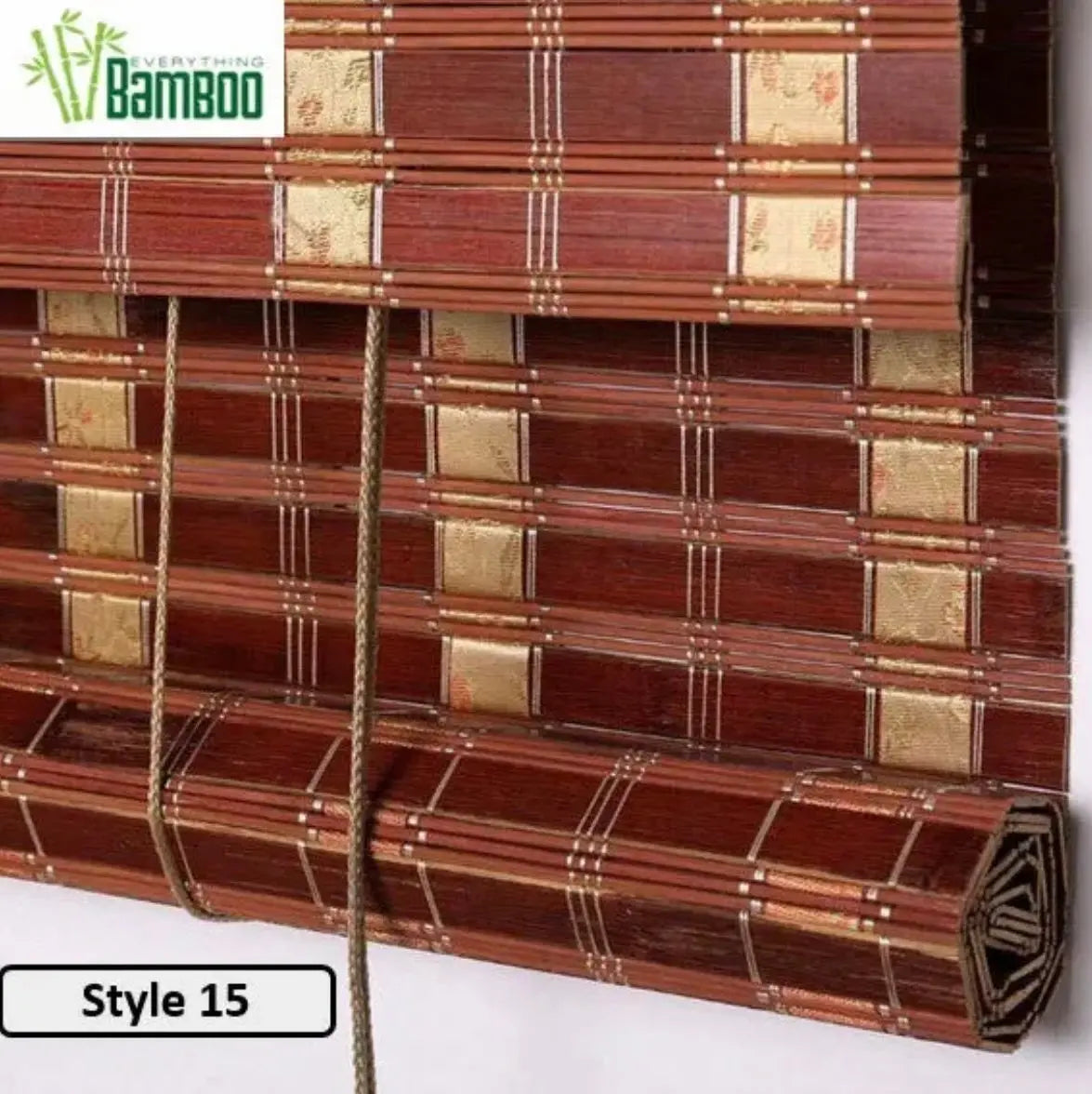 Bamboo Curtain Bamboo Screen Blind Rolling Curtain Panel Privacy Custom Size BCB01 everythingbamboo