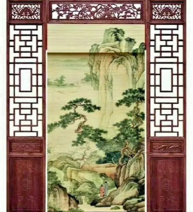 Bamboo Curtain & Screen Blind Rolling Curtain Panel Privacy Custom Size Picure everythingbamboo