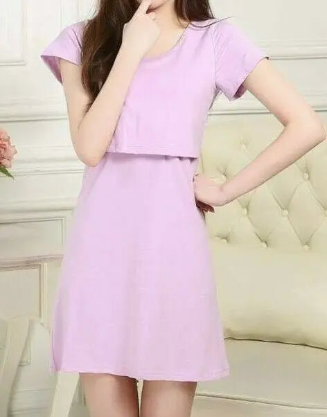 Bamboo Fiber Breast Feeding Nursing Maternity Dress Privacy Comfortable everythingbamboo