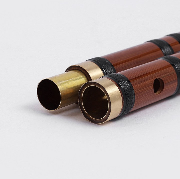 Bamboo Flute Pipe Musical Instrument Playing Brass Joint Pleasant Timbre Unbranded