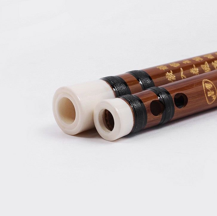 Bamboo Flute Pipe Musical Instrument Playing Brass Joint Pleasant Timbre Unbranded