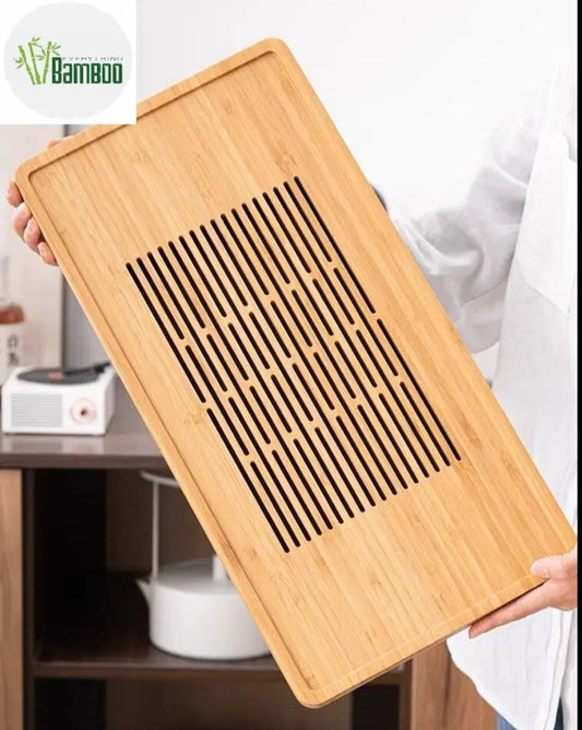 Bamboo GONGFU Tea Tray Coffee Tray Natural Bamboo Carving Tray Hand Crafts everythingbamboo