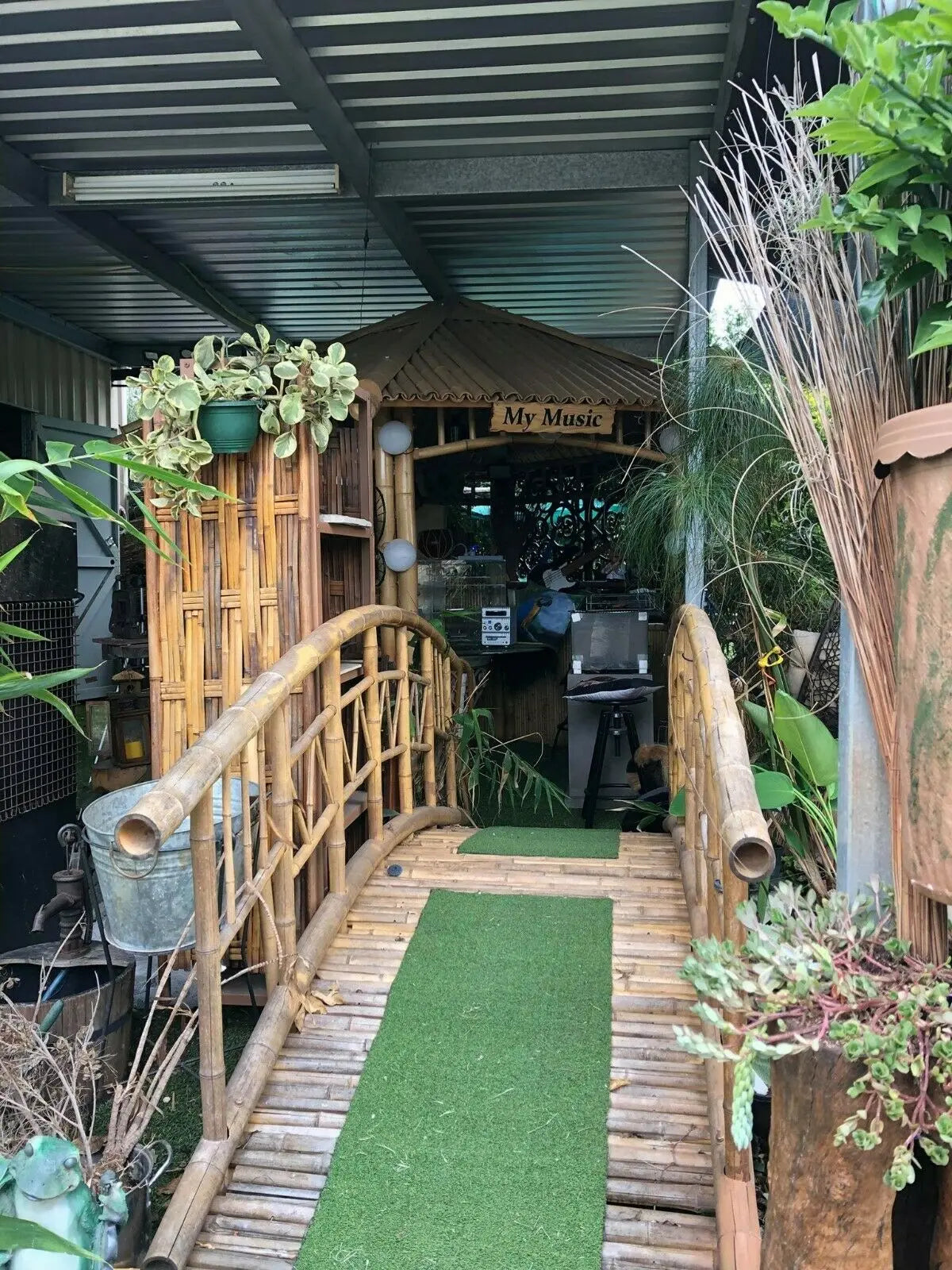 Bamboo Gazebo Pagoda Pavilion 100% Handmade Garden Yard Natural Outdoor everythingbamboo