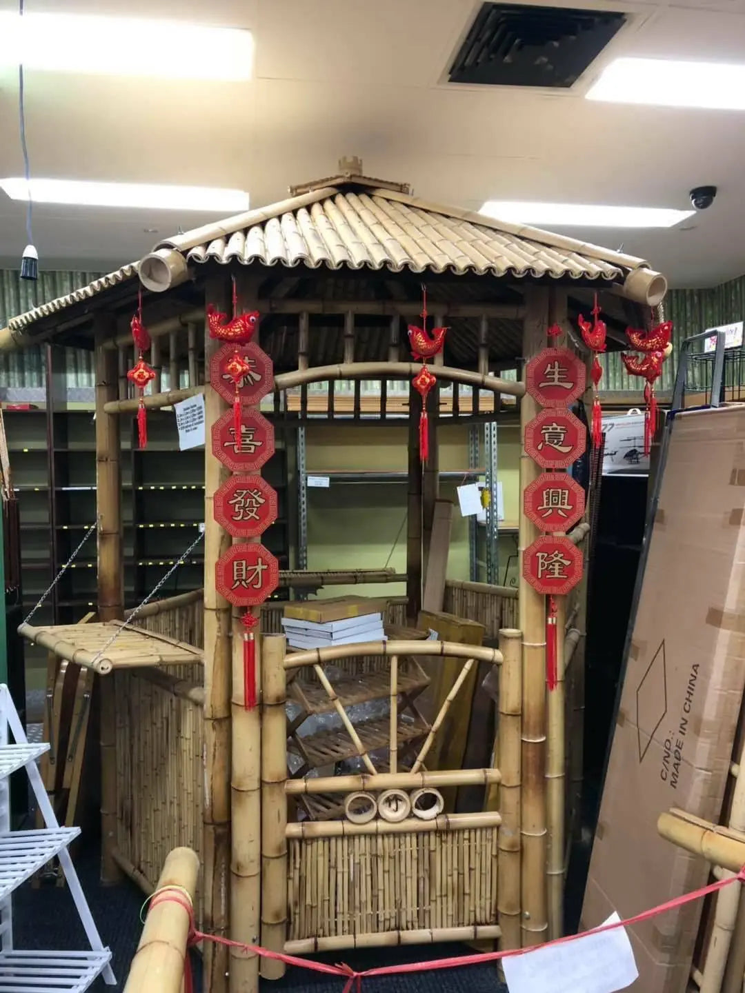 Bamboo Gazebo Pagoda Pavilion 100% Handmade Garden Yard Natural Outdoor everythingbamboo