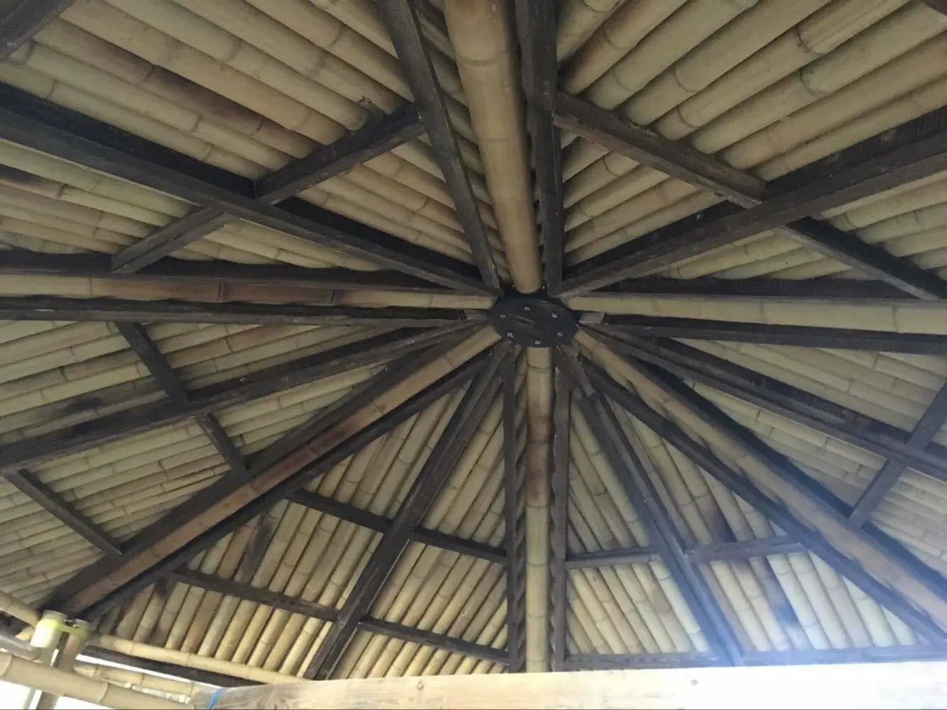 Bamboo Gazebo Pagoda Pavilion 100% Handmade Garden Yard Natural Outdoor everythingbamboo
