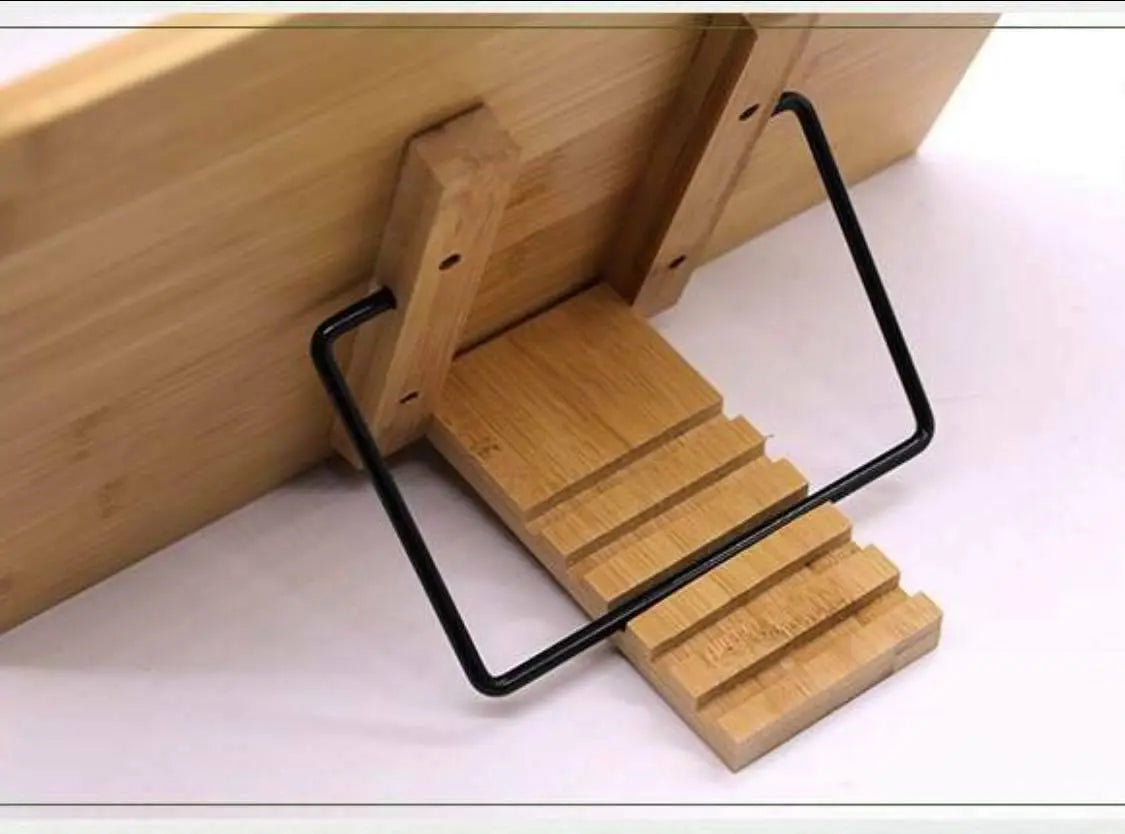 Bamboo Hand Carved Holder Rack Stand Books Reading Tablet Phone Ipad Holder everythingbamboo