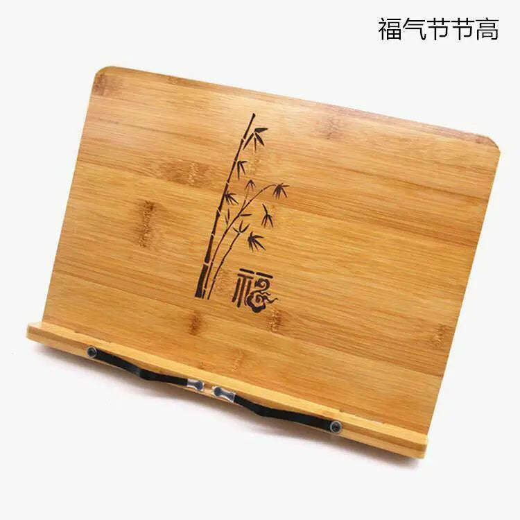 Bamboo Hand Carved Holder Rack Stand Books Reading Tablet Phone Ipad Holder everythingbamboo