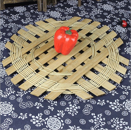 Bamboo Hand Woven Steaming Steamer Rack Kitchen Dumplings Middle Steaming Plate everythingbamboo
