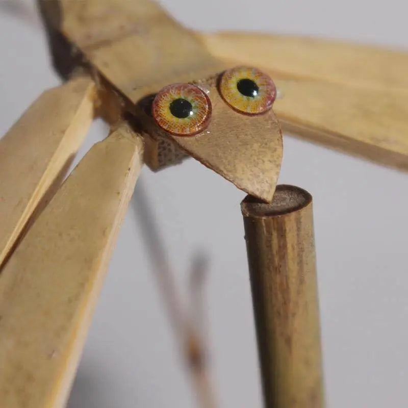 Bamboo Handcrafted Handmade Dragonfly on Stick Decoration Creative Artwork everythingbamboo