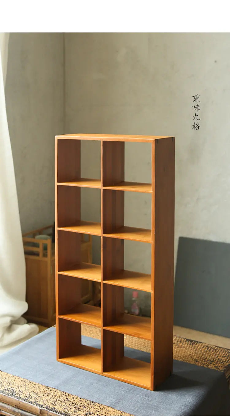 Bamboo Irregular Shelf Office Organizer Display Stand Elegant Tidy everythingbamboo