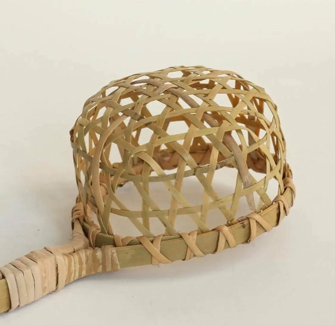 Bamboo Ladle Spoon Handwoven Handmade Strainer Ladle Spoon Cooking Spoon everythingbamboo