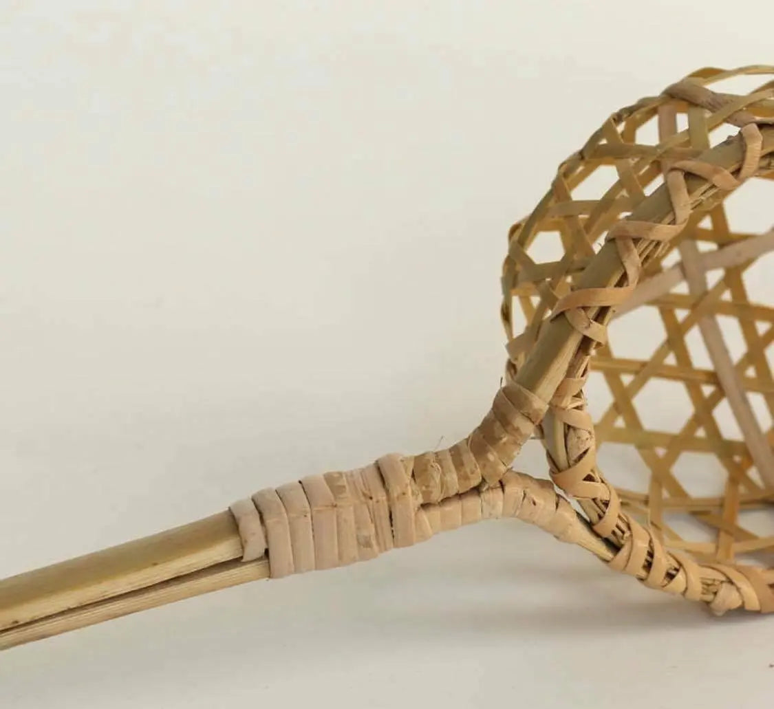 Bamboo Ladle Spoon Handwoven Handmade Strainer Ladle Spoon Cooking Spoon everythingbamboo
