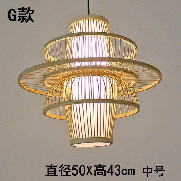 Bamboo Lamp Shade Handmade Light Shade Lamp Cover Handwoven Vintage Style Lampshade everythingbamboo
