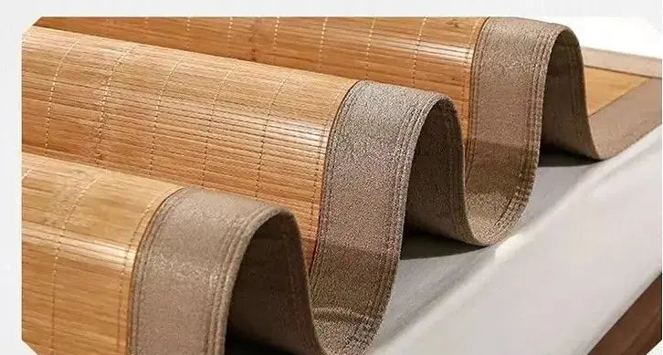 Bamboo Mat Mattress Topper Foldable Premium Both Sides With 2 Pillow Cases 双面高级折叠碳化竹席竹凉席+2 枕套 everythingbamboo