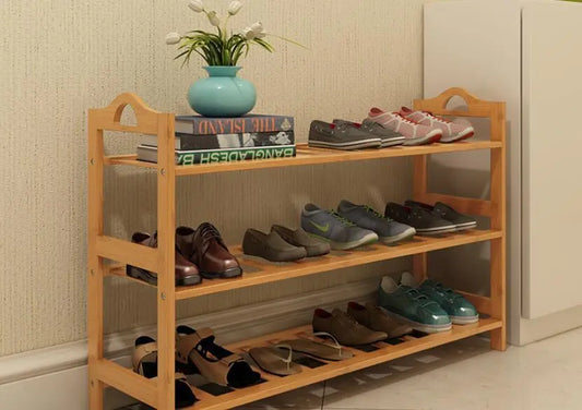 Bamboo Multi-level Shoe Racks Book Shelf Bamboo Bar Shelves Bamboo Storage Everythingbamboo