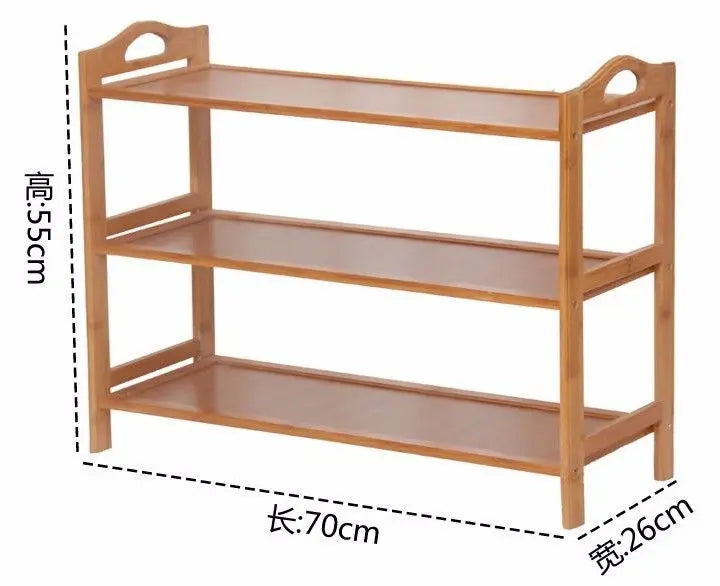 Bamboo Multi-level shoe racks bookshelf bamboo shelves bamboo panel storage竹鞋架书架 Everythingbamboo