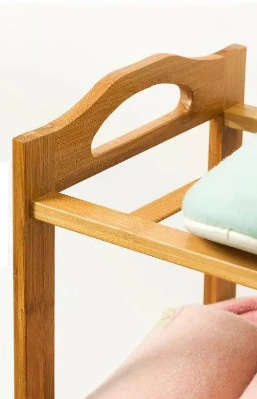 Bamboo Multi-level shoe racks bookshelf bamboo shelves clever storage 竹鞋架书架 Everythingbamboo