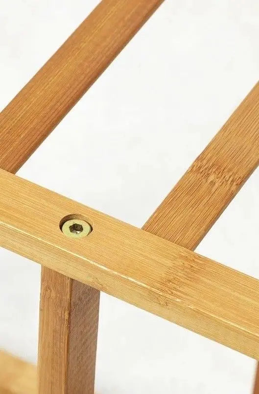 Bamboo Multi-level shoe racks bookshelf bamboo shelves clever storage 竹鞋架书架 Everythingbamboo