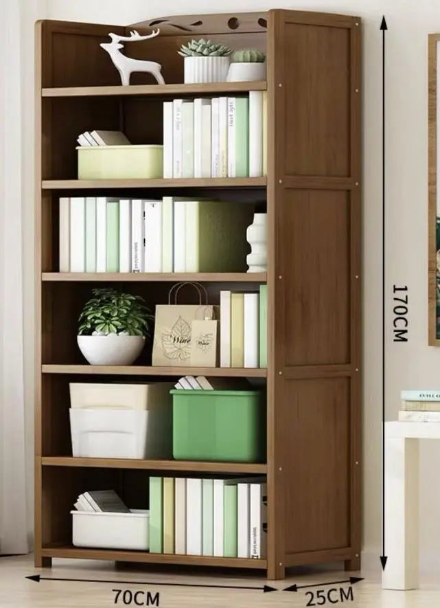 Bamboo Multiple Tiers Stylish Bookcase Shelf Organizer Storage Home Office BBC05 everythingbamboo
