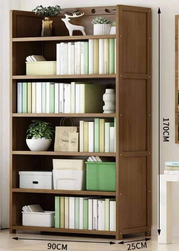 Bamboo Multiple Tiers Stylish Bookcase Shelf Organizer Storage Home Office BBC05 everythingbamboo