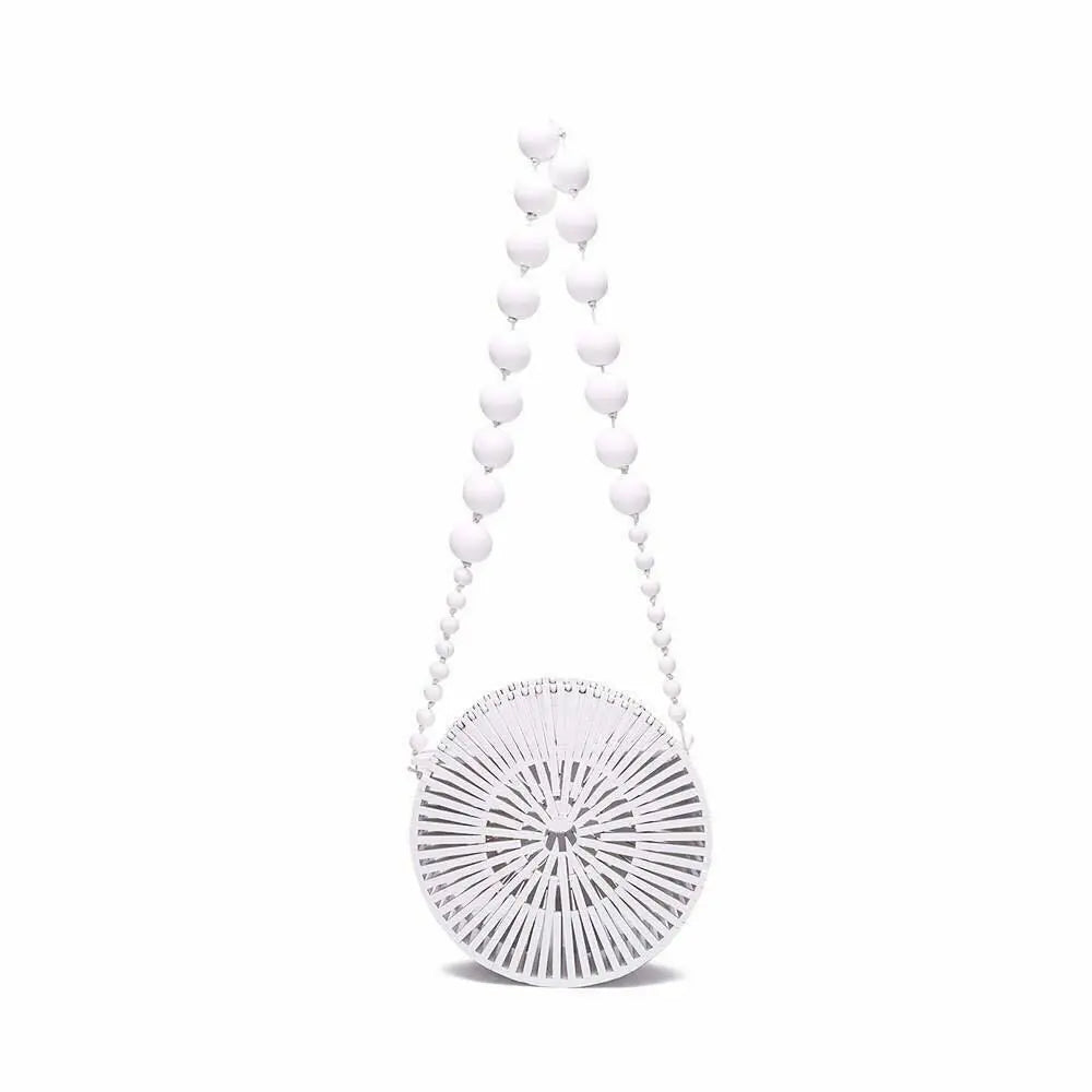 Bamboo Natural Handwoven Women Round Fashionable Travel Vintage Shoulder Bag everythingbamboo