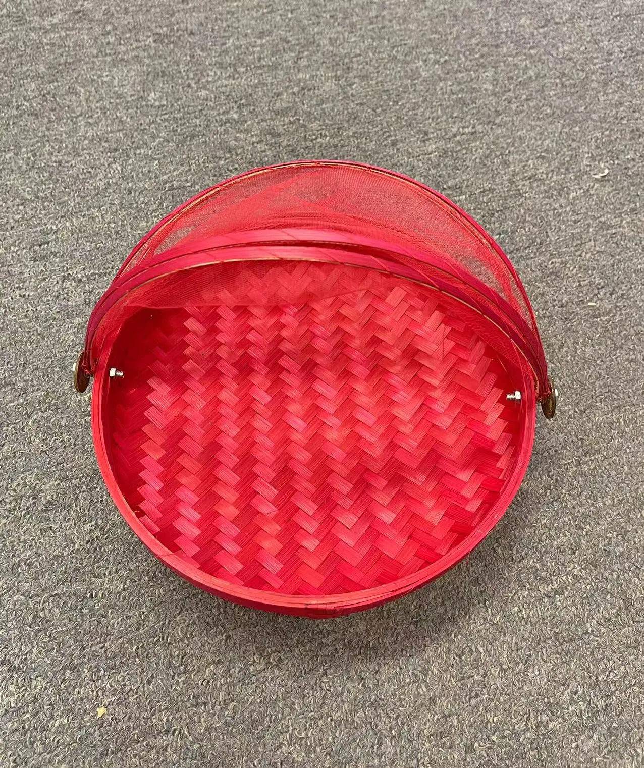 Bamboo Net Basket Plate Set of 3 Plate Basket Insects Free Picnic Plate Storage Multi Colors BPT10 everythingbamboo
