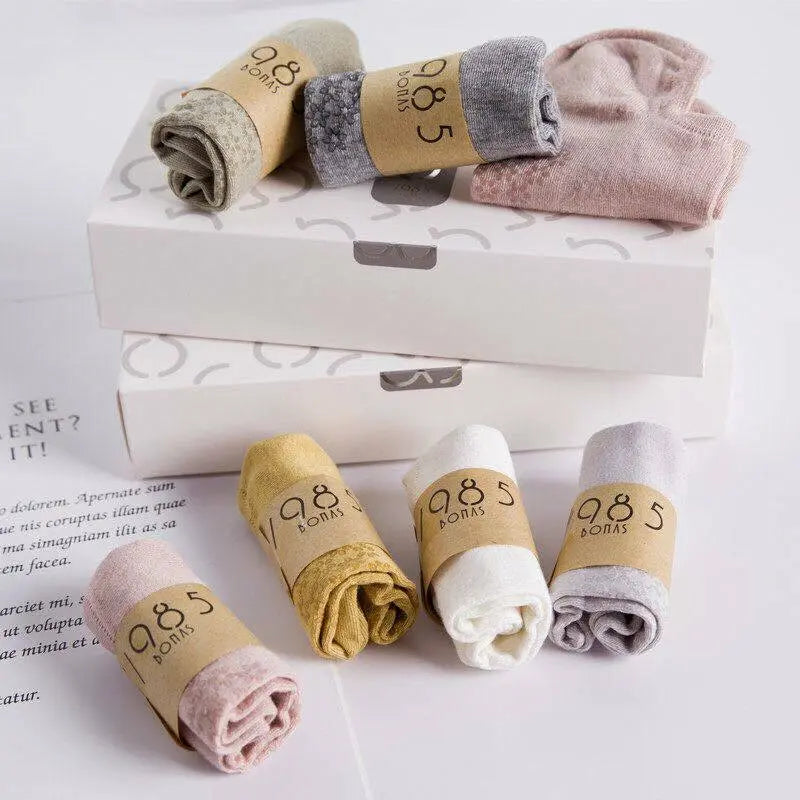 Bamboo Socks Women Bamboo Fiber Invisible Socks 6 Pairs Set Breathable Free Size everythingbamboo