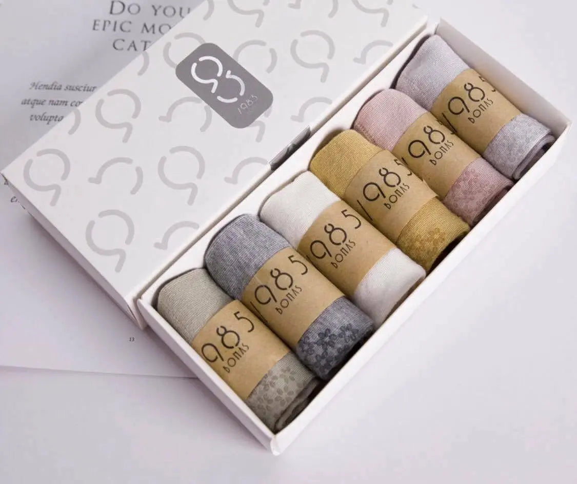 Bamboo Socks Women Bamboo Fiber Invisible Socks 6 Pairs Set Breathable Free Size everythingbamboo