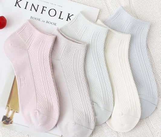 Bamboo Socks Women's Bamboo Fiber Socks 5 Pairs Set Multi Colours Breathable everythingbamboo