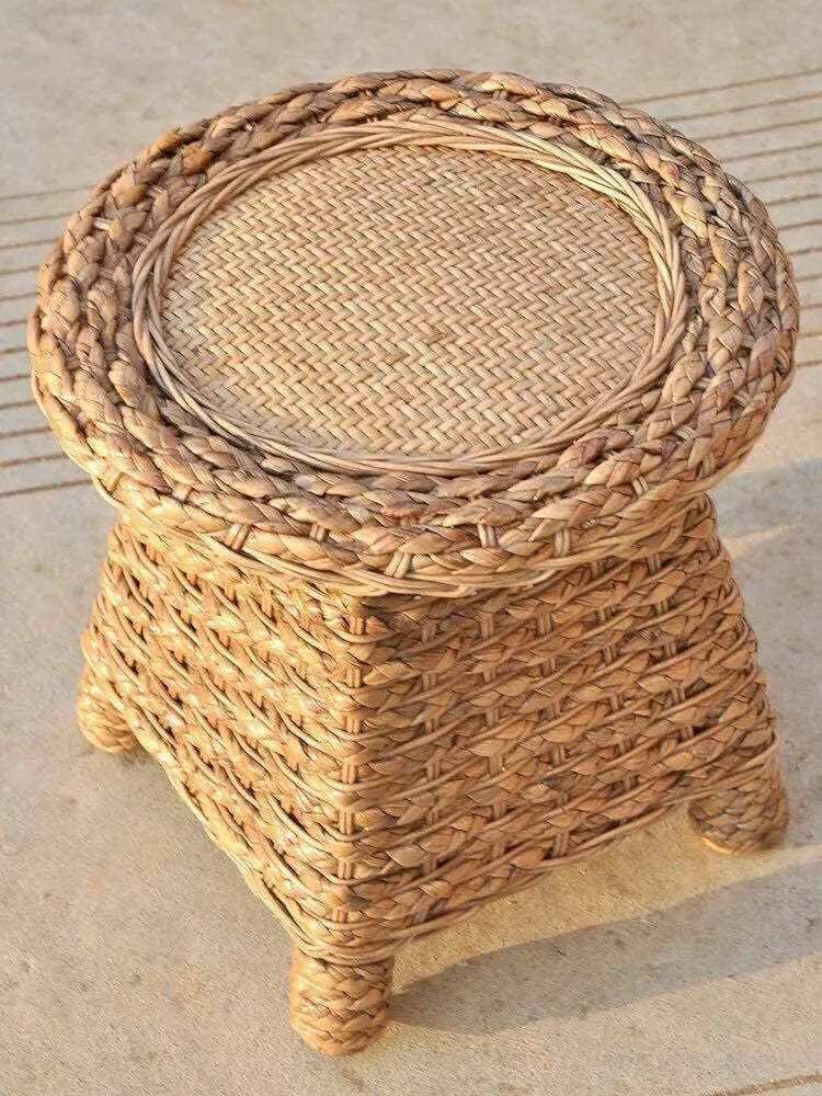 Bamboo Stool Natural Handwoven Handmade Stool Artwork Strong Elegant 竹麻编制凳 everythingbamboo