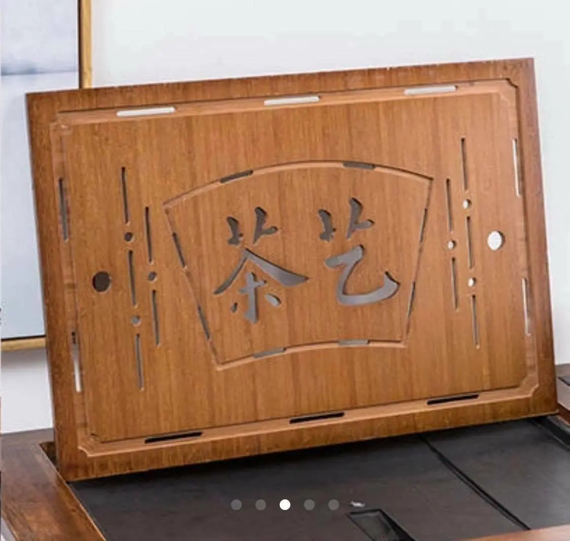 Bamboo Table Bamboo Gongfu Tea Coffee Table Serving Tray Cabinet With Wheels everythingbamboo