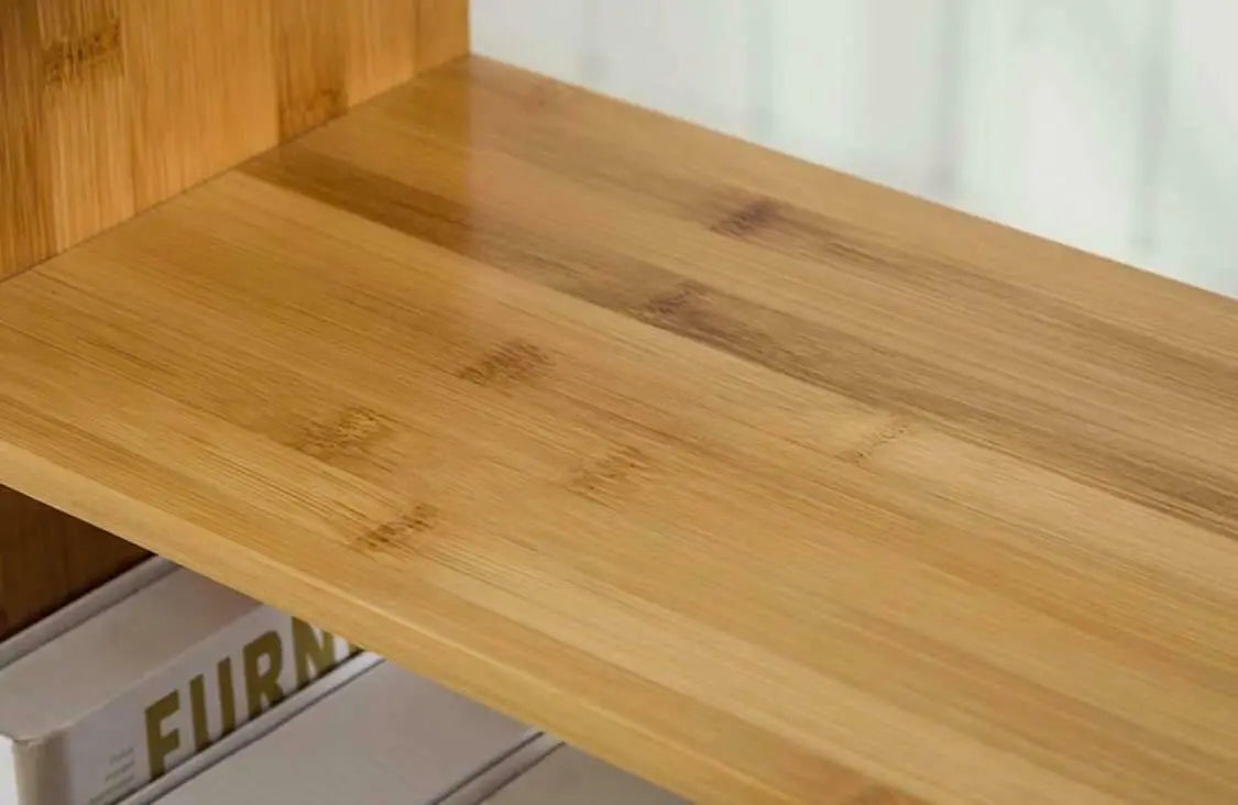 Bamboo Table Desktop Storage Books Organiser With Drawers Desk Shelf Storage everythingbamboo