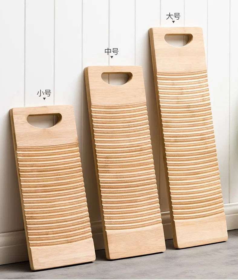 Bamboo Washboard Corrugated Laundry Board Hand-washed Clothes Washboard everythingbamboo