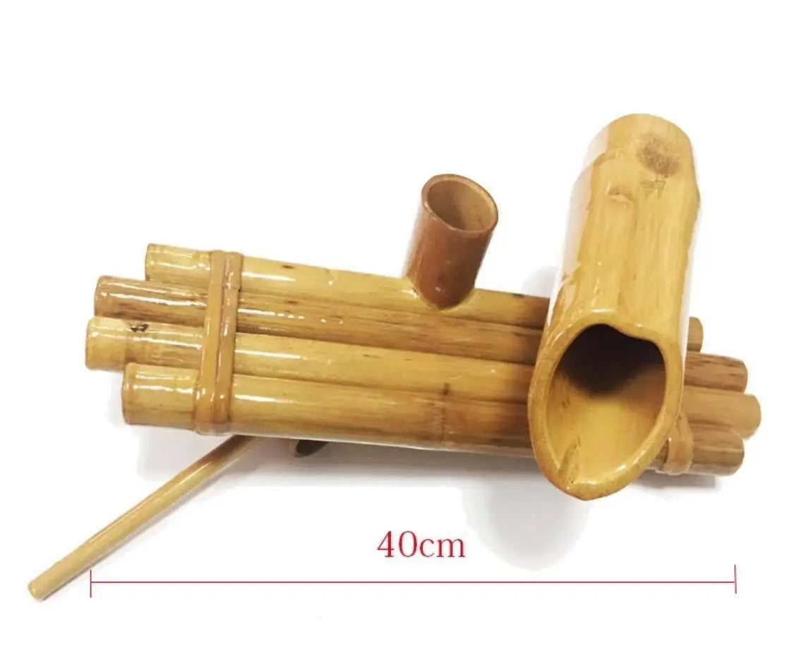 Bamboo Water Fountain Water Feature Flowing Indoor Outdoor Garden Decoration everythingbamboo