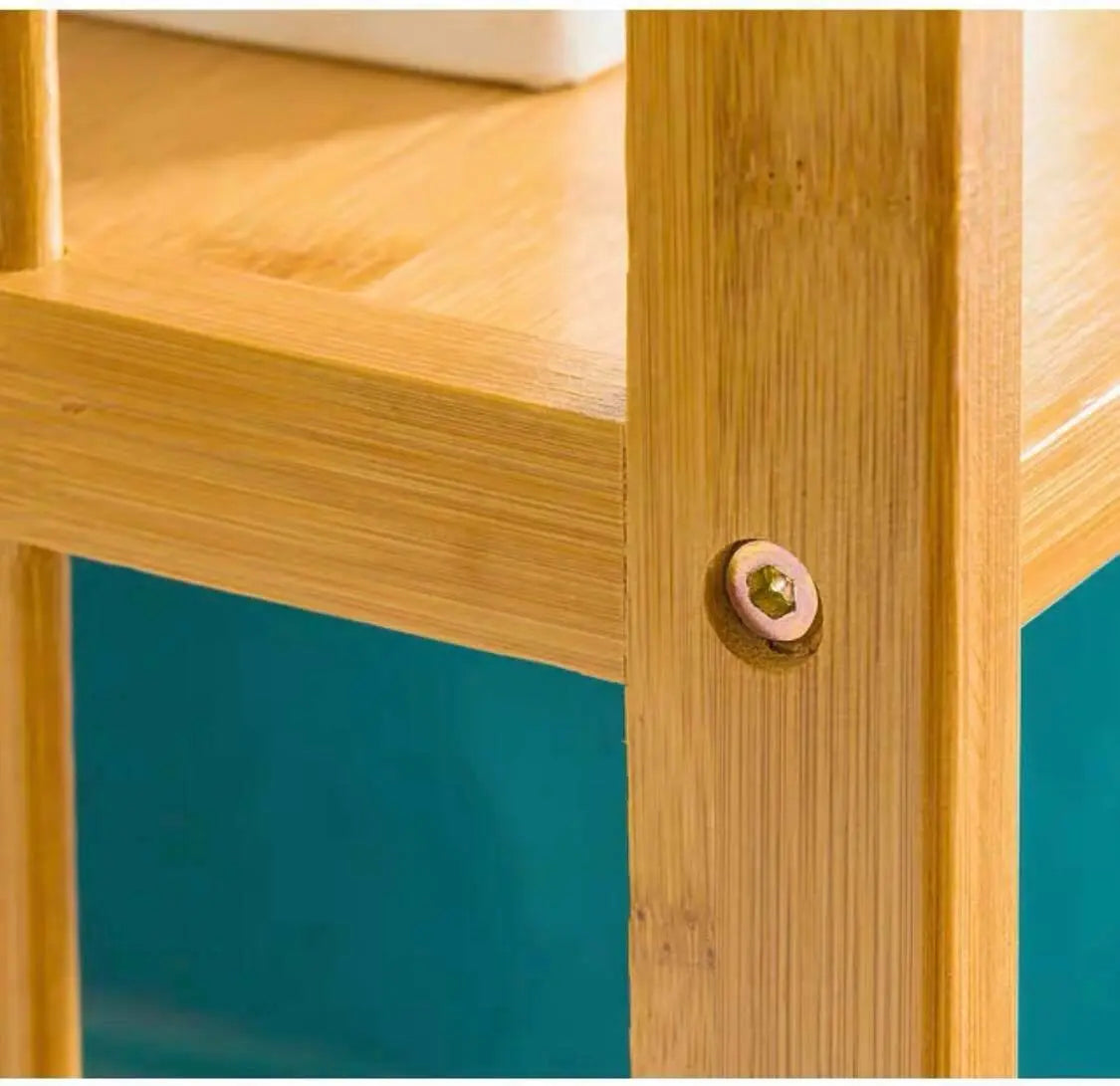Bamboo Wooden Bookcase Bookshelf Multi-Tiers Storage Rack Shelf Office Furniture everythingbamboo