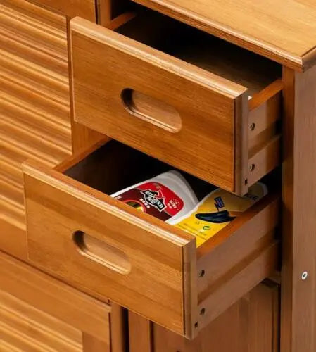 Bamboo Wooden Shoe Case With Drawer Shoe Rack Shelf Storage Cabinet Stylish everythingbamboo
