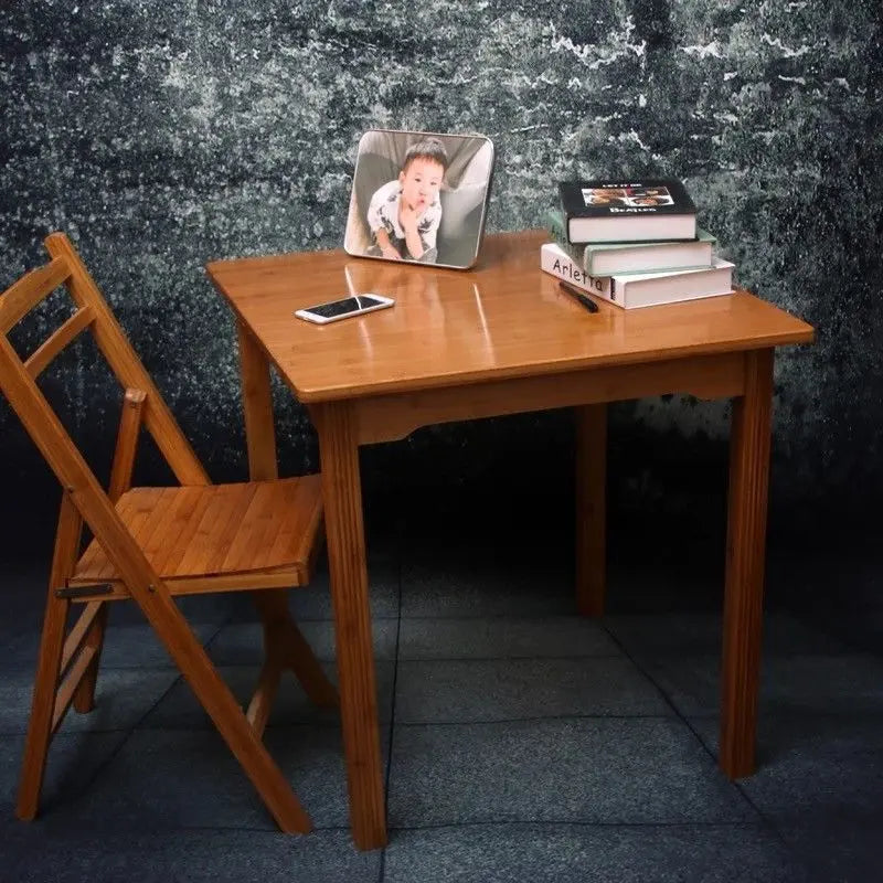 Bamboo Wooden Square Table Dining Coffee Tea Table Mahjong Table Elegant 竹制麻将桌餐桌 everythingbamboo