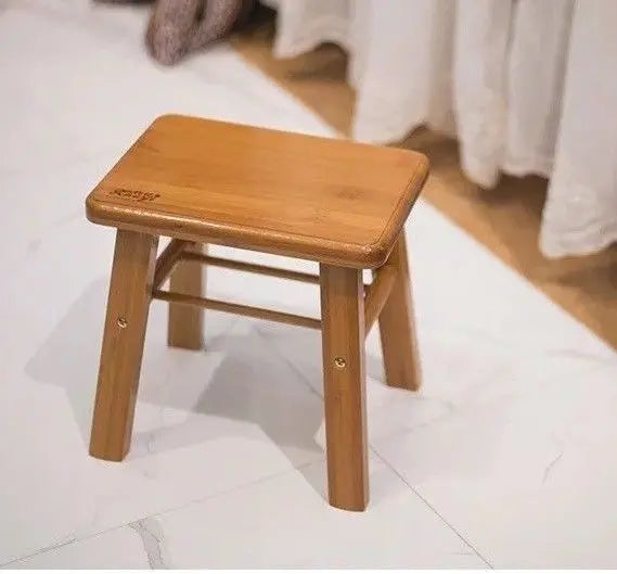 Bamboo Wooden Stool Rest Stool Fishing Stool Rectangle Bamboo Stool Vase Base 竹凳 everythingbamboo