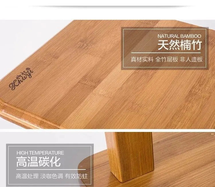 Bamboo Wooden Stool Rest Stool Fishing Stool Square Bamboo Stool Vase Base everythingbamboo