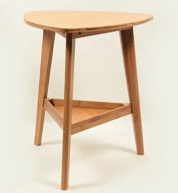 Bamboo Wooden Triangle Table Flower Vase Stand, Stylish Strong Solid Storage竹茶几 everythingbamboo